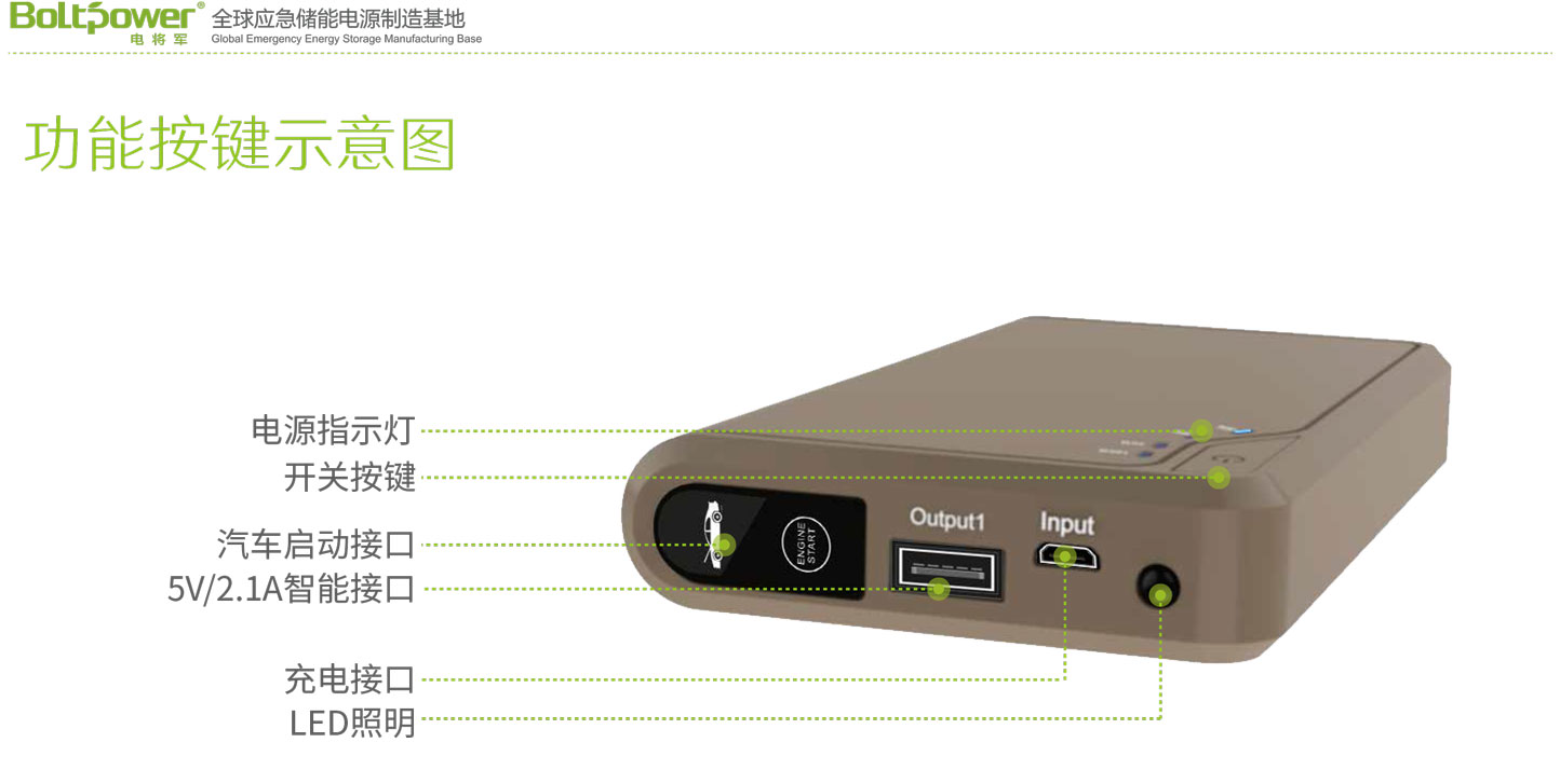 Boltpower電將軍K11F汽車應(yīng)急啟動(dòng)電源