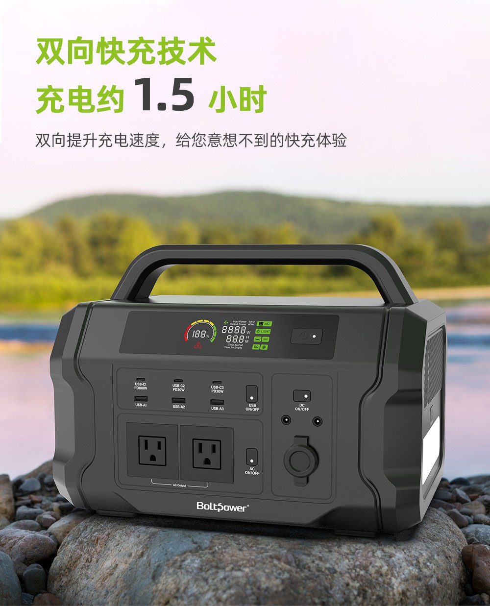 Boltpower電將軍 BP120A  1200W戶外儲(chǔ)能電源_10